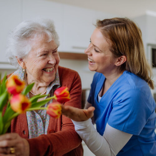 Caregiver help respite patient with everyday activities.
