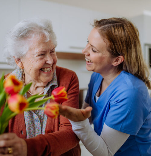 Caregiver help respite patient with everyday activities.