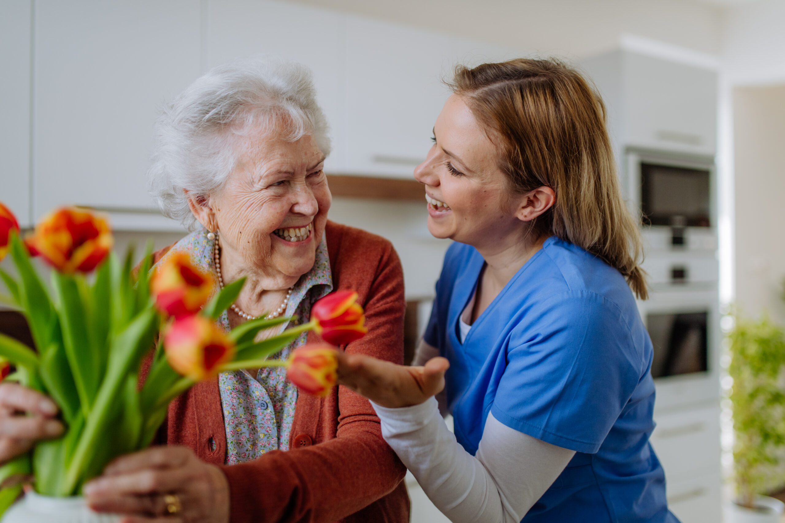 Caregiver help respite patient with everyday activities.